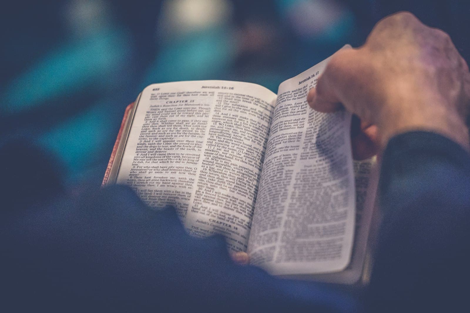 Warm conversation in a church community setting